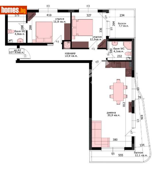 Тристаен, 124m² - Жк. Възраждане, Варна - Апартамент за продажба - МИРЕЛА - 120982077