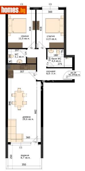 Тристаен, 105m² - Жк. Възраждане, Варна - Апартамент за продажба - МИРЕЛА - 120982088