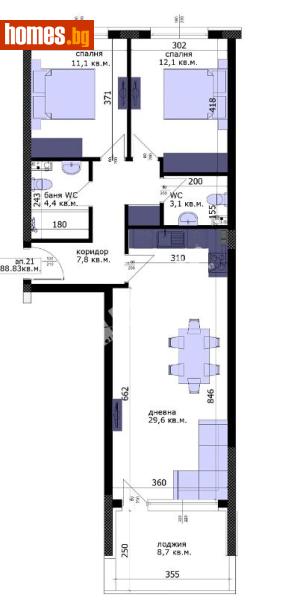 Тристаен, 103m² - Жк. Възраждане, Варна - Апартамент за продажба - МИРЕЛА - 120982124