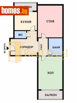 Тристаен, 60m² - Апартамент за продажба - 120992183