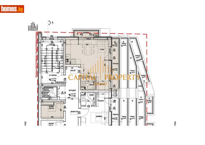 Едностаен, 39m² - Жк. Левски, Варна - Апартамент за продажба - Капитал Пропърти Груп - 120992248