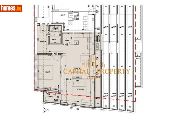 Тристаен, 104m² - Жк. Левски, Варна - Апартамент за продажба - Капитал Пропърти Груп - 120992251