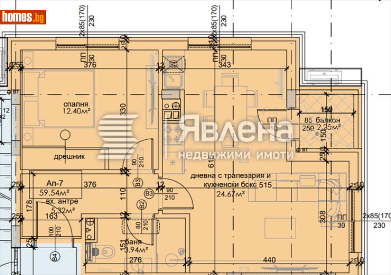 Двустаен, 67m² - Кв. Хладилника, София - Апартамент за продажба - ЯВЛЕНА - 121006695