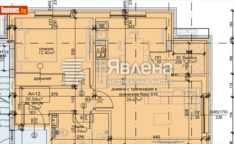 Двустаен, 67m² - Кв. Хладилника, София - Апартамент за продажба - ЯВЛЕНА - 121006699