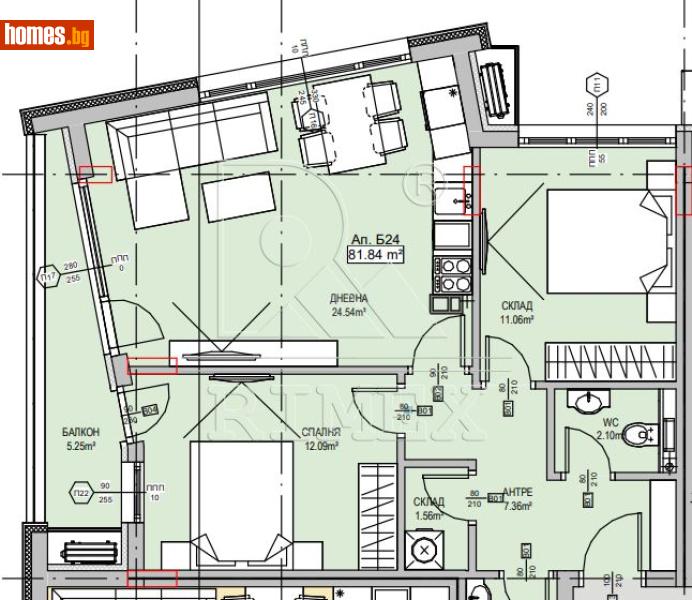 Тристаен, 95m² - Кв. Манастирски Ливади, София - Апартамент за продажба - Римекс Имоти - 121017860