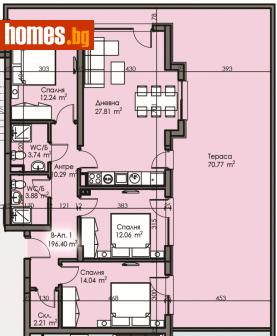 Четиристаен, 196m² - Апартамент за продажба - 121035651