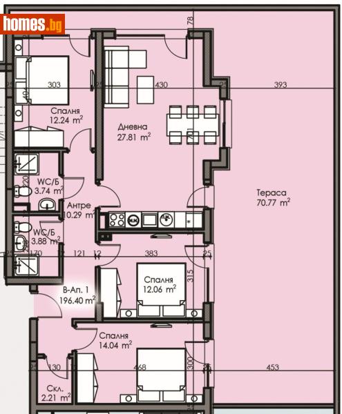 Четиристаен, 196m² - Жк. Изгрев, Бургас - Апартамент за продажба - М Груп Недвижими имоти - 121035651
