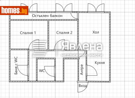 Тристаен, 93m² - Апартамент за продажба - 121044731