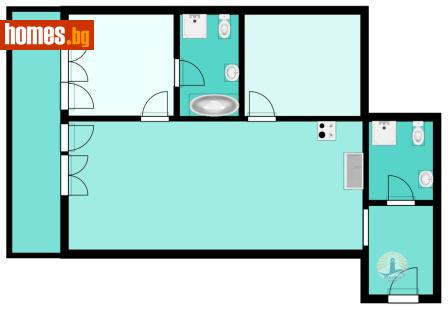 Тристаен, 109m² - Апартамент за продажба - 121064036