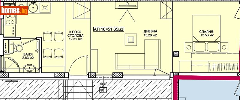 Двустаен, 60m² -  Център, София - Апартамент за продажба - СИБИЕМ КОНСУЛТ ООД - 121096603