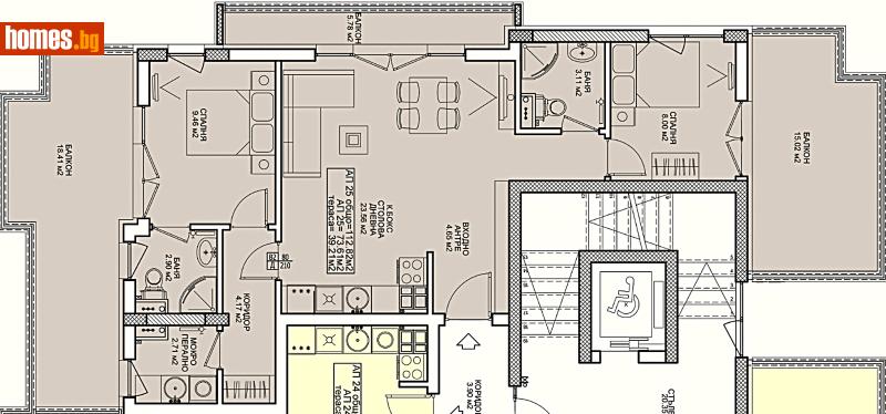 Тристаен, 127m² -  Център, София - Апартамент за продажба - СИБИЕМ КОНСУЛТ ООД - 121096613