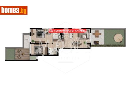 Тристаен, 206m² - Апартамент за продажба - 121110670