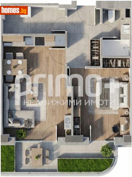Двустаен, 87m² - Жк. Лозенец, София - Апартамент за продажба - Примо Плюс - 121136328