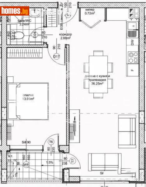 Двустаен, 66m² - Жк. Възраждане, Варна - Апартамент за продажба - Home Place - 121160313