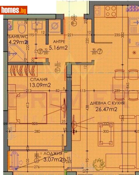 Двустаен, 74m² - Жк. Тракия, Пловдив - Апартамент за продажба - ИМОТИ ПРЕМИЕР - 121176294