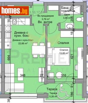 Двустаен, 68m² - Апартамент за продажба - 121207982