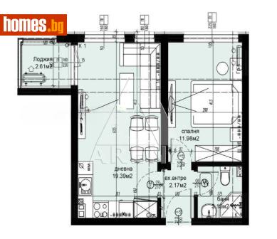Двустаен, 64m² - Апартамент за продажба - 121209407