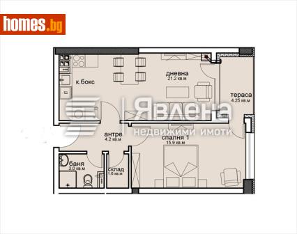 Двустаен, 72m² - Апартамент за продажба - 121251603