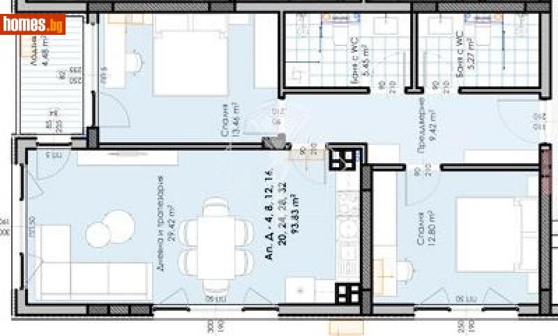 Тристаен, 112m² - Кв. Кършияка, Пловдив - Апартамент за продажба - 33 Realty - 121273796