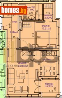 Двустаен, 83m² - Апартамент за продажба - 121276339