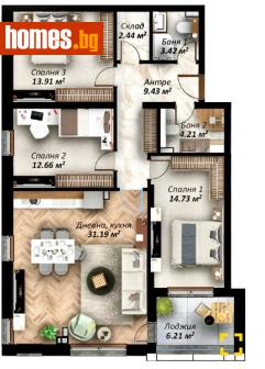 Четиристаен, 141m² - Апартамент за продажба - 121278292