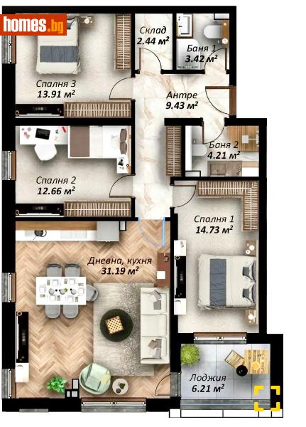 Четиристаен, 141m² - Кв. Ремиза, Стара Загора - Апартамент за продажба - КОНСУЛТ ИМОТИ СС - 121278292