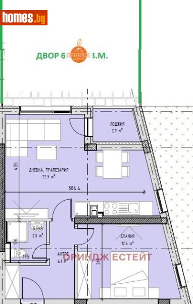 Двустаен, 133m² - Кв. Малинова Долина, София - Апартамент за продажба - Ориндж Естейт - 121285579