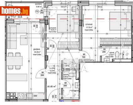 Тристаен, 95m² - Апартамент за продажба - 121286065