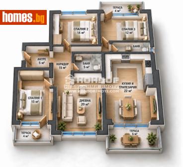 Многостаен, 120m² - Апартамент за продажба - 121295744