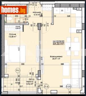 Двустаен, 76m² - Апартамент за продажба - 121304099