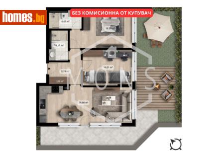 Тристаен, 144m² - Апартамент за продажба - 121324274