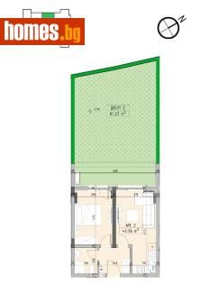 Двустаен, 52m² - Апартамент за продажба - 121367383