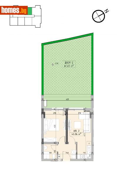 Двустаен, 52m² - Кв. Малинова Долина, София - Апартамент за продажба - Пакс Естейтс - 121367383