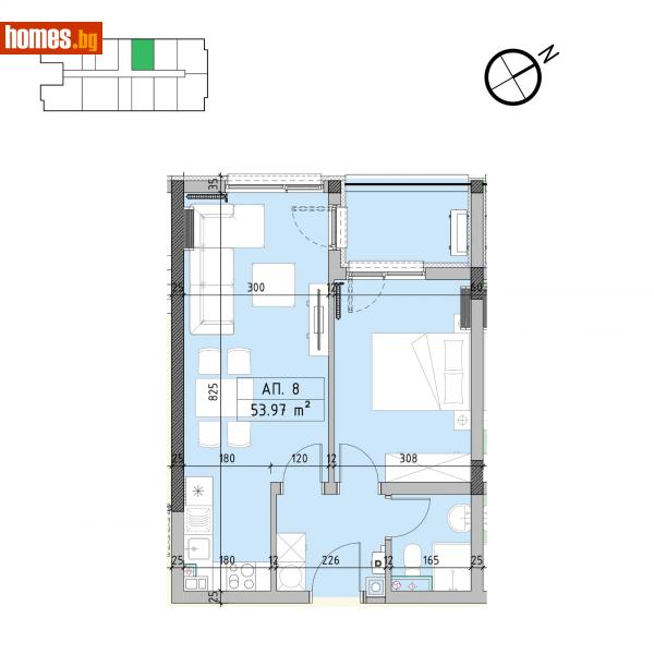 Двустаен, 62m² - Кв. Малинова Долина, София - Апартамент за продажба - Пакс Естейтс - 121385811