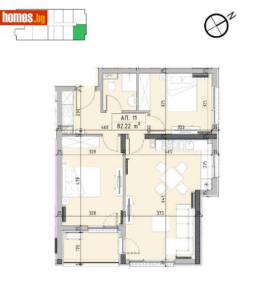 Тристаен, 96m² - Кв. Малинова Долина, София - Апартамент за продажба - Пакс Естейтс - 121385831