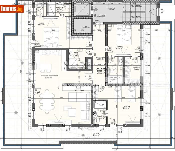 Многостаен, 347m² - Жк. Тракия, Пловдив - Апартамент за продажба - Avenue Real Estate - 121389743