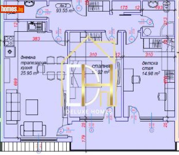Тристаен, 109m² - Пловдив, Пловдив - Апартамент за продажба - Deluxe Homes - 121398829