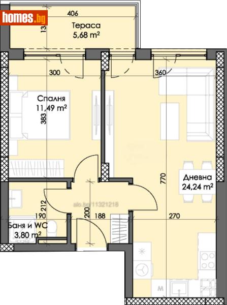 Двустаен, 67m² - Жк. Тракия, Пловдив - Апартамент за продажба - Deluxe Homes - 121402244