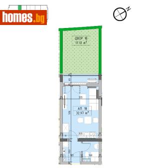 Едностаен, 37m² - Апартамент за продажба - 121402266