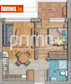 Двустаен, 50m² - Апартамент за продажба - 121403787