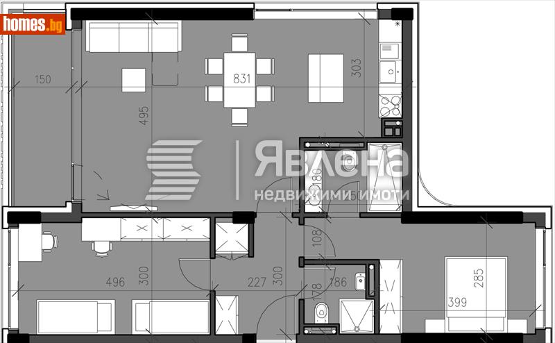 Тристаен, 113m² - Кв. Кършияка, Пловдив - Апартамент за продажба - ЯВЛЕНА - 121414758
