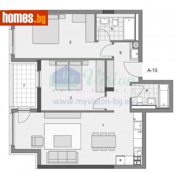 Тристаен, 117m² - Апартамент за продажба - 121428533