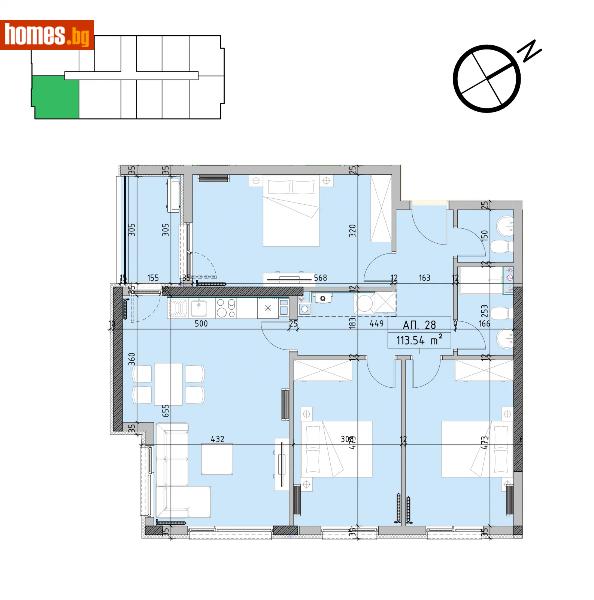 Четиристаен, 133m² - Кв. Малинова Долина, София - Апартамент за продажба - Пакс Естейтс - 121429622