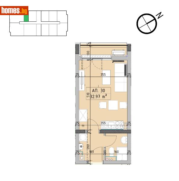 Едностаен, 38m² - Кв. Малинова Долина, София - Апартамент за продажба - Пакс Естейтс - 121429640