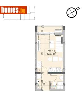 Едностаен, 38m² - Апартамент за продажба - 121430516