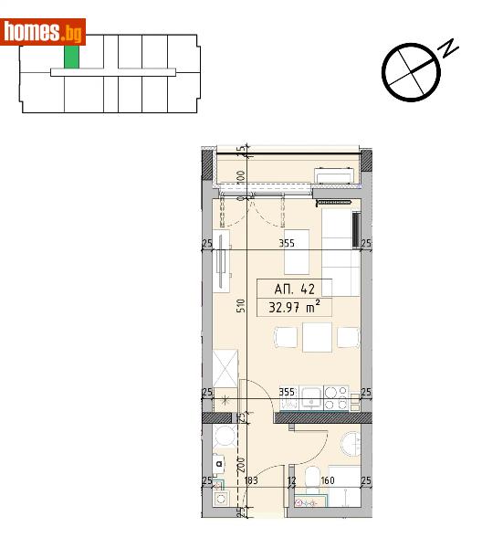 Едностаен, 38m² - Кв. Малинова Долина, София - Апартамент за продажба - Пакс Естейтс - 121430516