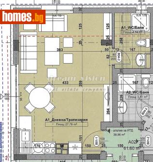 Едностаен, 45m² - Апартамент за продажба - 121448929