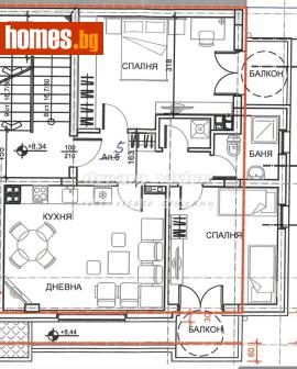 Тристаен, 115m² - Апартамент за продажба - 121448937