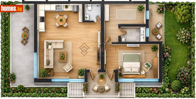Двустаен, 50m² - Гр.Бяла, Варна - Апартамент за продажба - РЕАЛБГ-1 - 121492185