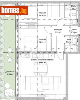 Тристаен, 114m² - Апартамент за продажба - 121495571